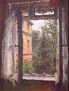 Adolph von Menzel View from a Window in the Marienstrasse oil painting reproduction